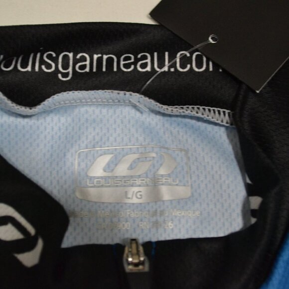 NWT LOUIS GARNEAU | Short Sleeve Cycling Jersey Branded Blue | Sz. S, L, XL - Picture 9 of 10